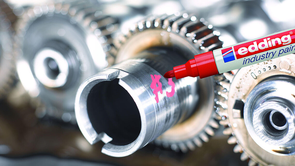 MARCADOR EDDING 8750 TINTA PERMANENTE INDUSTRY PAINTER MARKER 2-4MM BRANCO 49 2