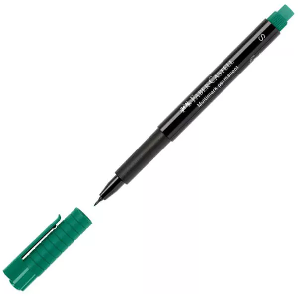 MARCADOR FABER OHP TINTA PERMANENTE 1523SF 0.4MM VERDE