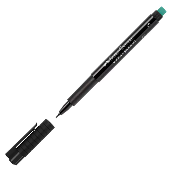 MARCADOR FABER OHP TINTA PERMANENTE 1523SF 0.4MM PRETO