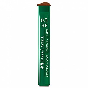 MINAS FABER CASTELL 9125 0.5HB - TUBO C/12 521500/46782