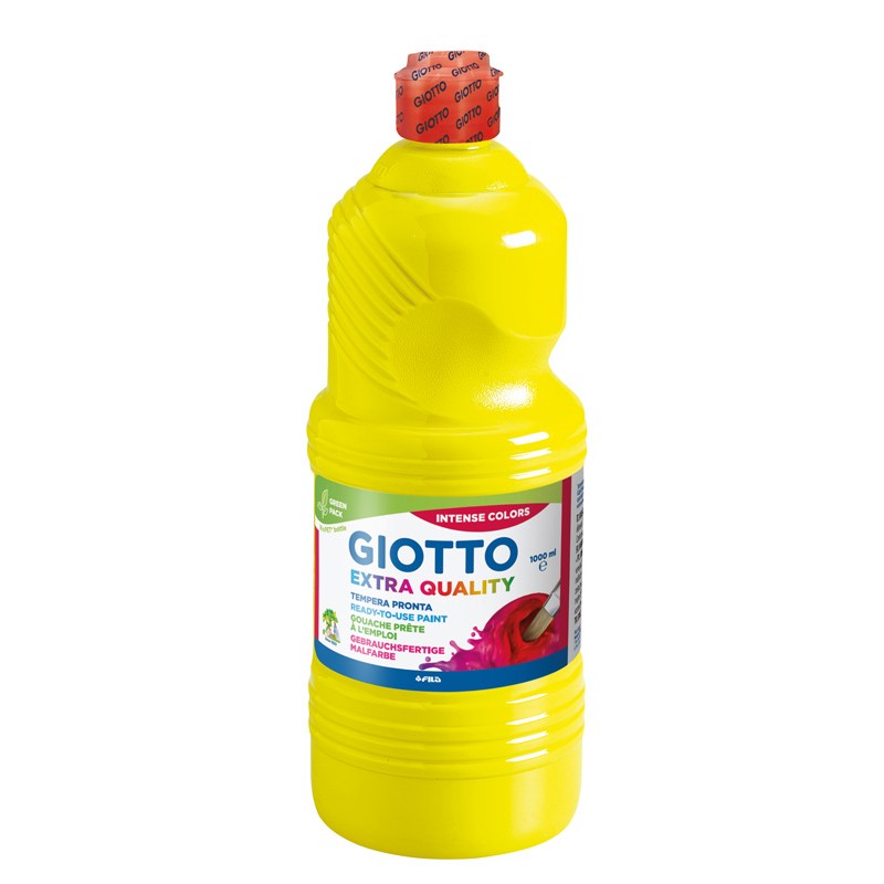 GUACHE GIOTTO PRONTA LAVÁVEL 1LITRO AMARELO PRIMÁRIO 533402