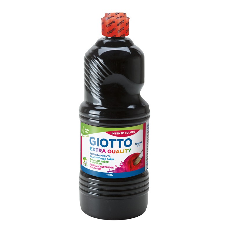 GUACHE GIOTTO PRONTA LAVÁVEL 1LITRO PRETO 533424