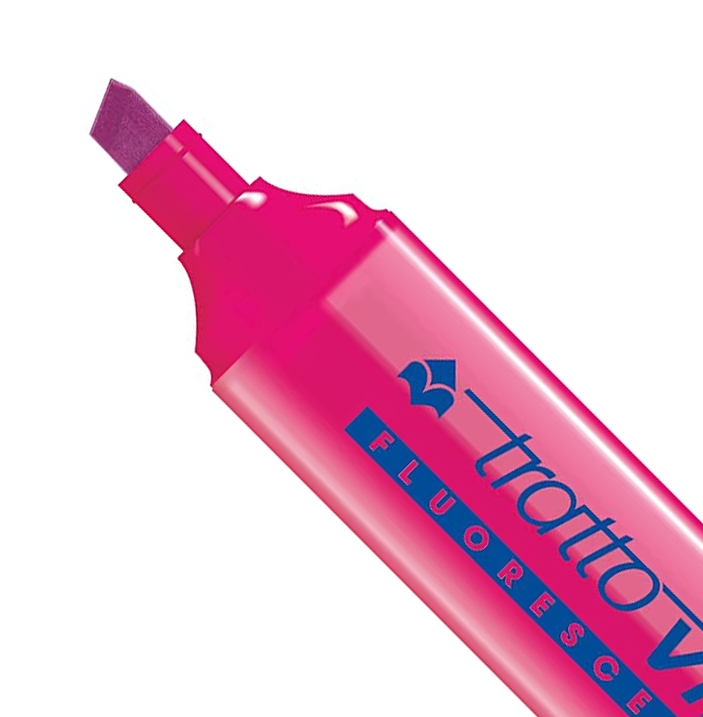 MARCADOR FLUOR GIOTTO TRATTO VIDEO ROSA/FUSCIA 830207 1