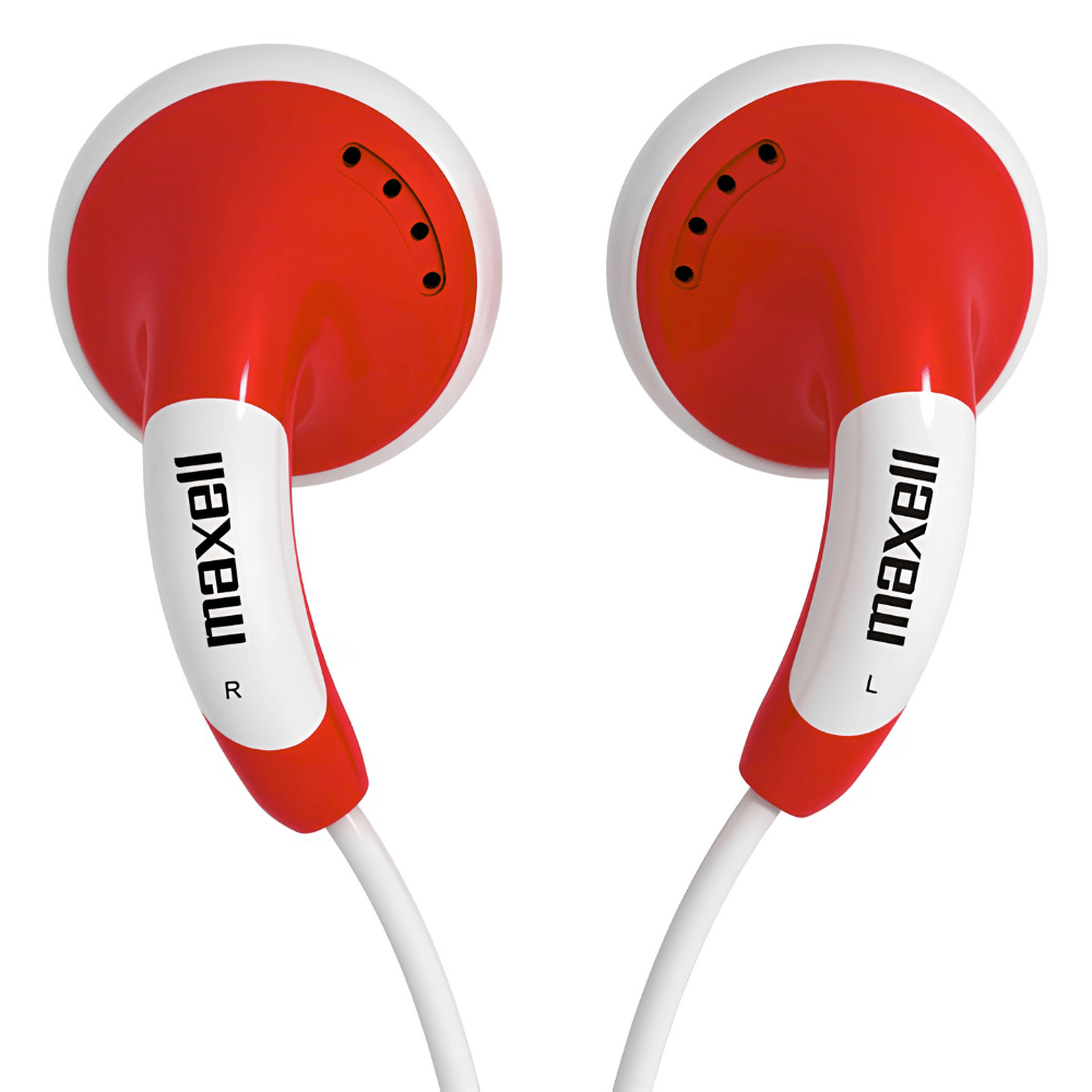 EARPHONES AURICULAR MAXELL COLOUR BUDZ MXSCBR VERMELHO 303365 71926 0