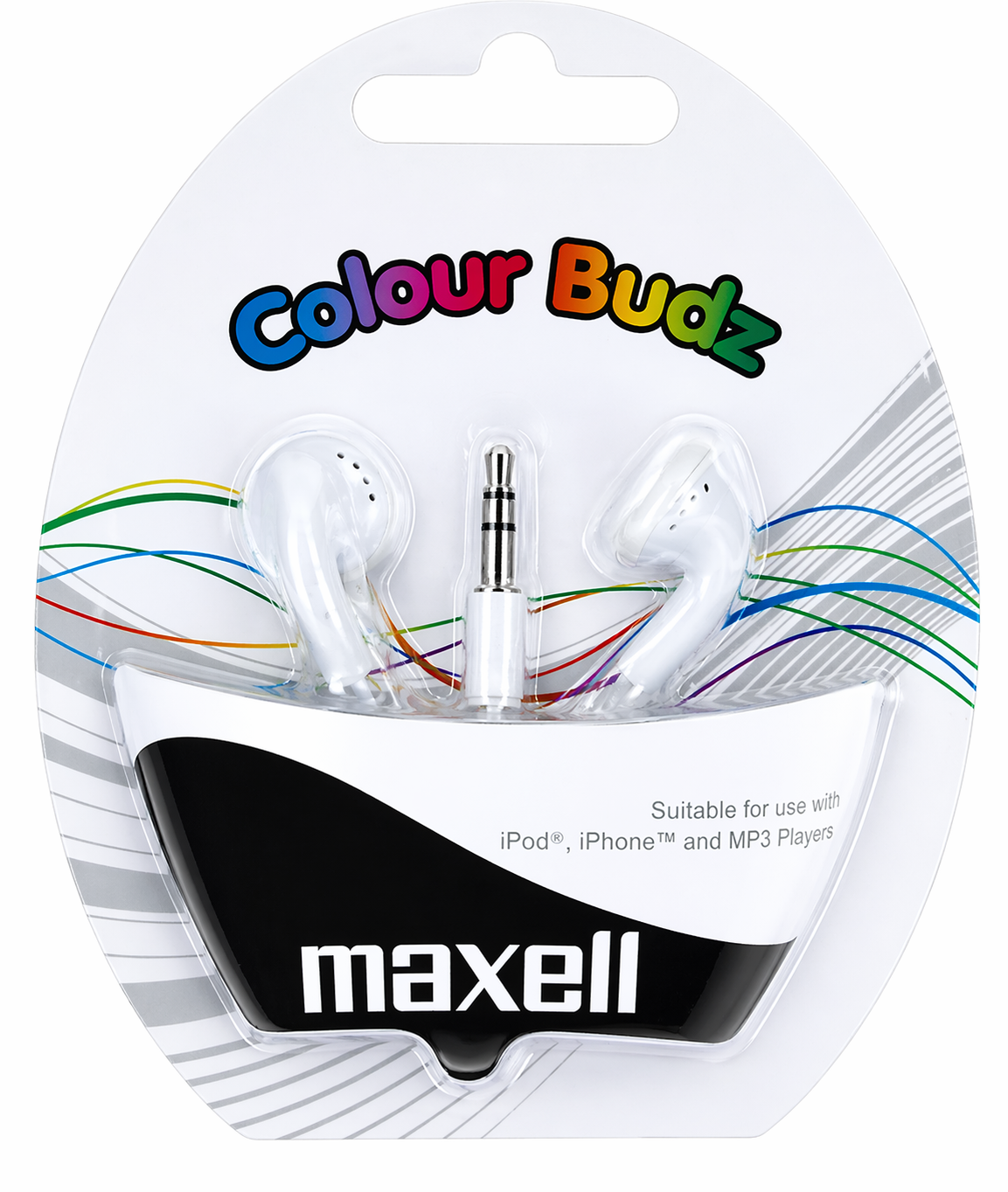 EARPHONES AURICULAR MAXELL COLOUR BUDZ MXSCBW BRANCO 303484.02.CN 303484 72814