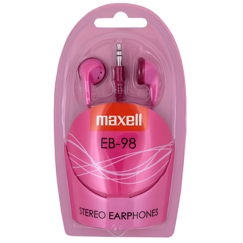 EARPHONES AURICULAR MAXELL EB-98 STEREO ROSA 303454.02.CN 190423 74857