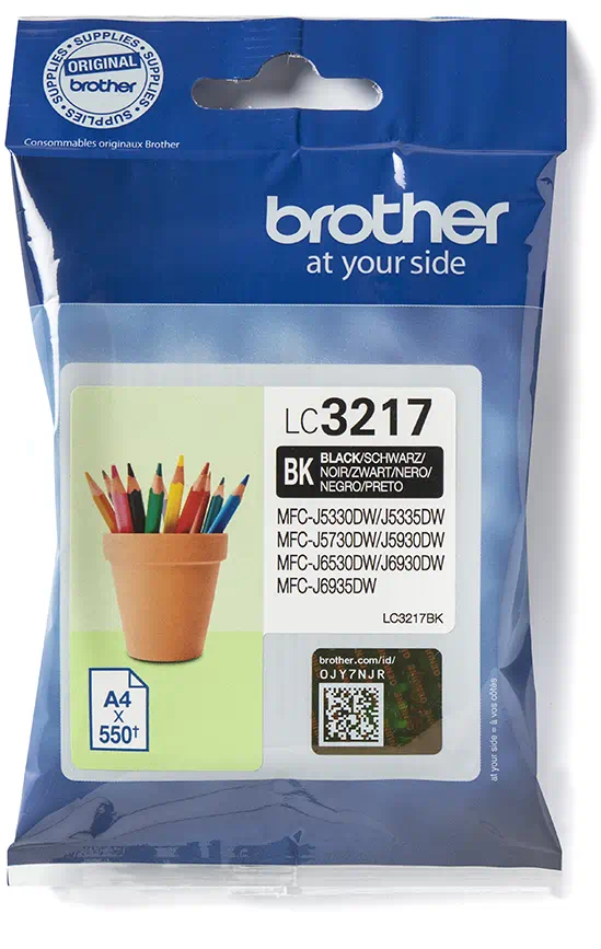 TINTEIRO BROTHER MFCJ6530/MFCJ6930/MFCJ5330/MFCJ5730/MFCJ5930/6935 0.55K PRETO