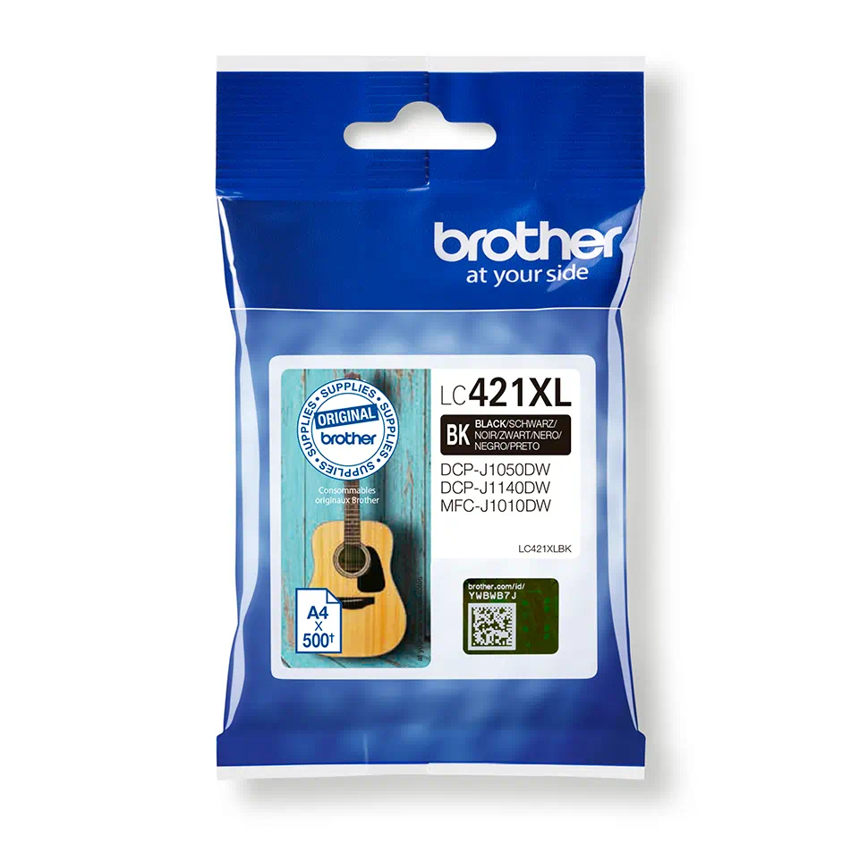 TINTEIRO BROTHER DCP-J1050DW/DCP-J1140DW/MFC-J1010DW LC421XLBK PRETO