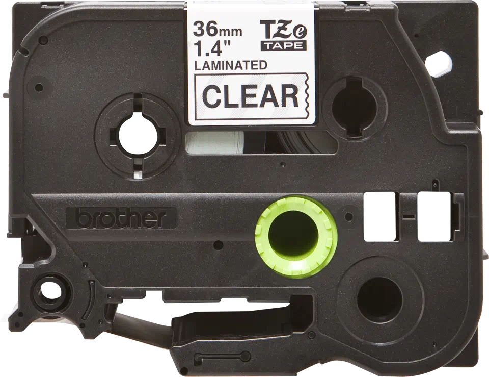 FITA BROTHER P-TOUCH TRANSPARNT/PRETO 36MMX8M 1