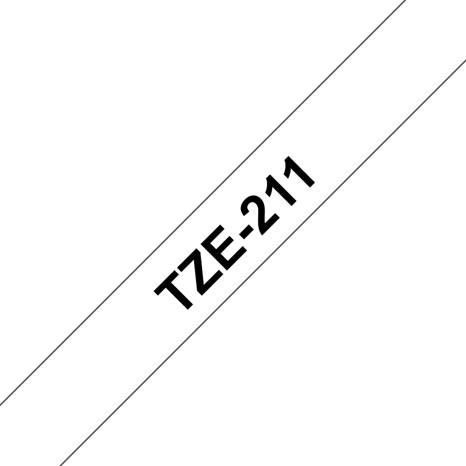 FITA BROTHER P-TOUCH BRANCO/PRETO 6MMX8M 2