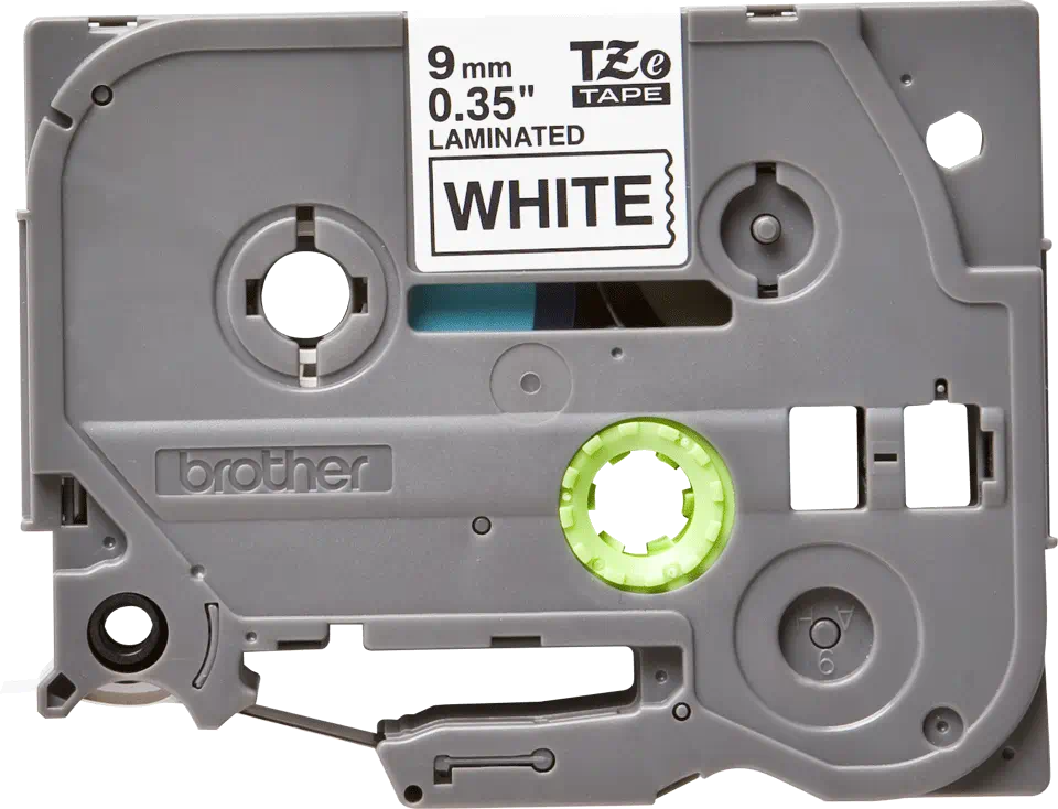FITA BROTHER P-TOUCH BRANCO/PRETO 9MM TZ221 1