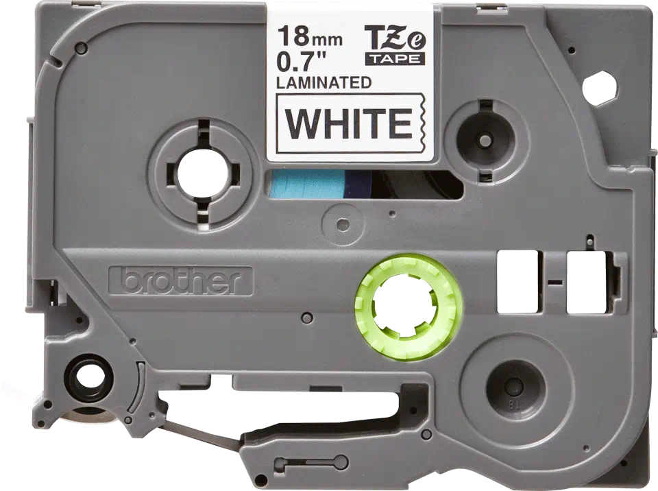 FITA BROTHER P-TOUCH BRANCO/PRETO 18MMX8M 1