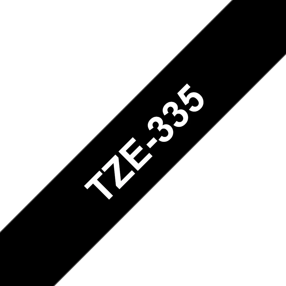 FITA BROTHER P-TOUCH PRETO/BRANCO 12MMX8M 2