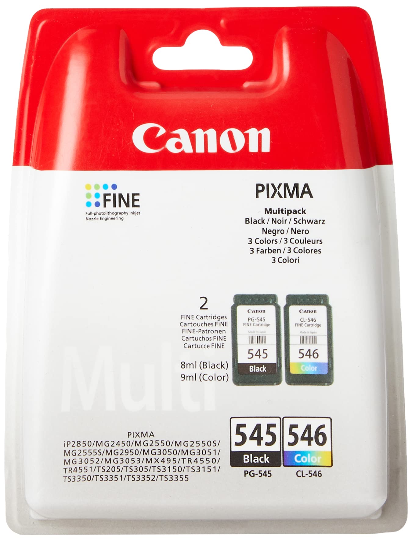 TINTEIRO CANON PACK PG545+CL546 8287B005