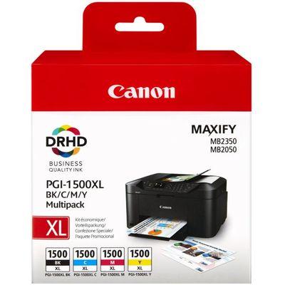 TINTEIRO CANON MAXIFY MB2050/MB2350 KIT PGI-1500XL BK+C+M+Y 9182B004