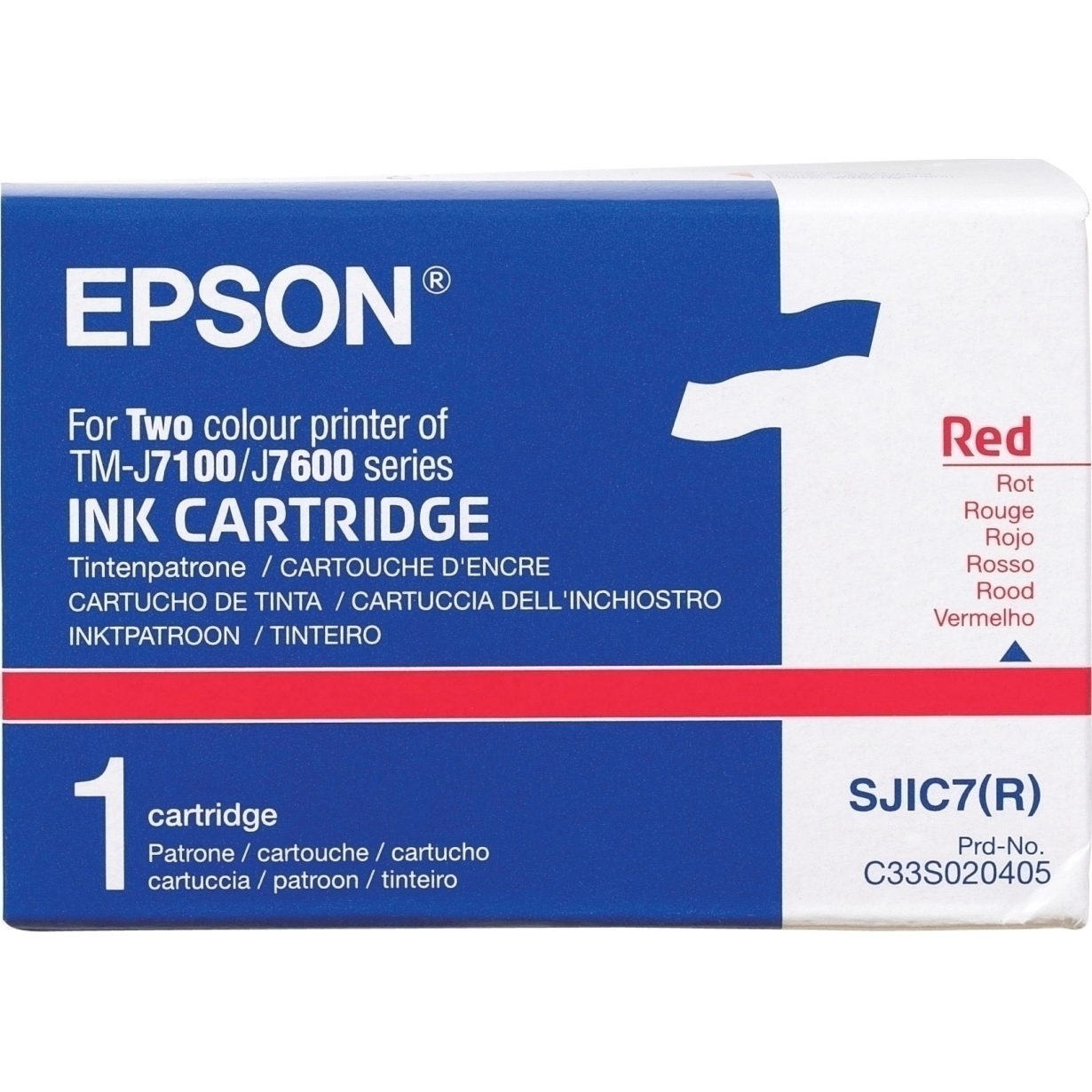 TINTEIRO EPSON TMJ7100/J7600/J9100 SJIC7(R) VERMELHO