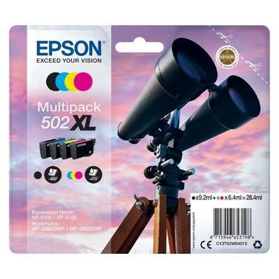 TINTEIRO EPSON XP5100SERIES/WF-2860/2865 502XL PACK C/ 4 CORES