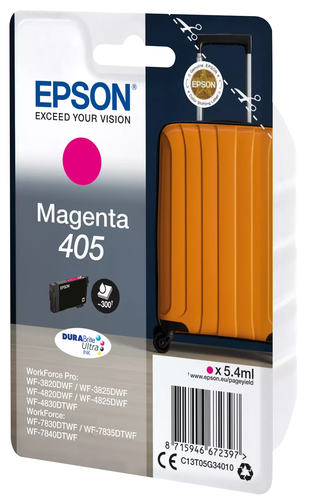 TINTEIRO EPSON 405 DURABRITE ULTRA INK MAGENTA