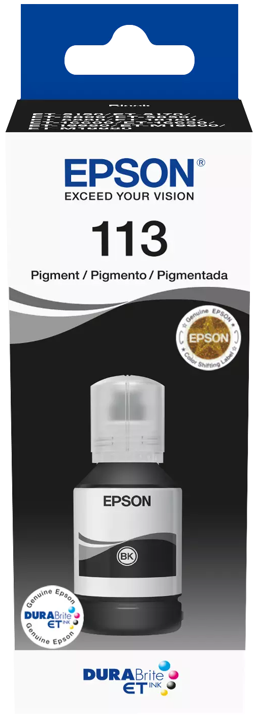 TINTEIRO EPSON ECOTANK ET5800/ET5850/ET5880/ET16600/ET116650 113 SERIES PRETO