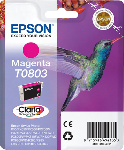 TINTEIRO EPSON STYLUS R265/360/RX560 MAGENTA
