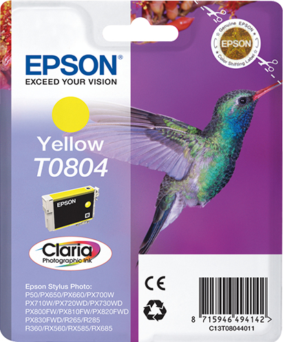 TINTEIRO EPSON STYLUS R265/360/RX560 AMARELO