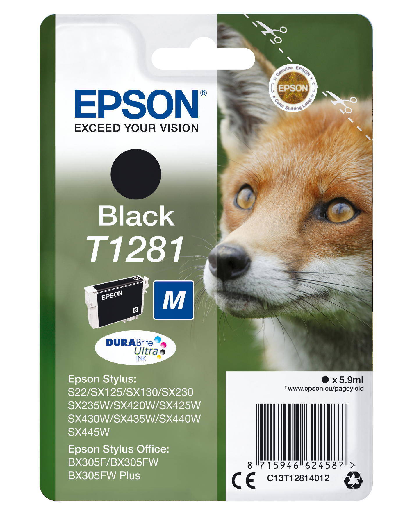TINTEIRO EPSON STYLUS S22/SX125/420W/425 PRETO