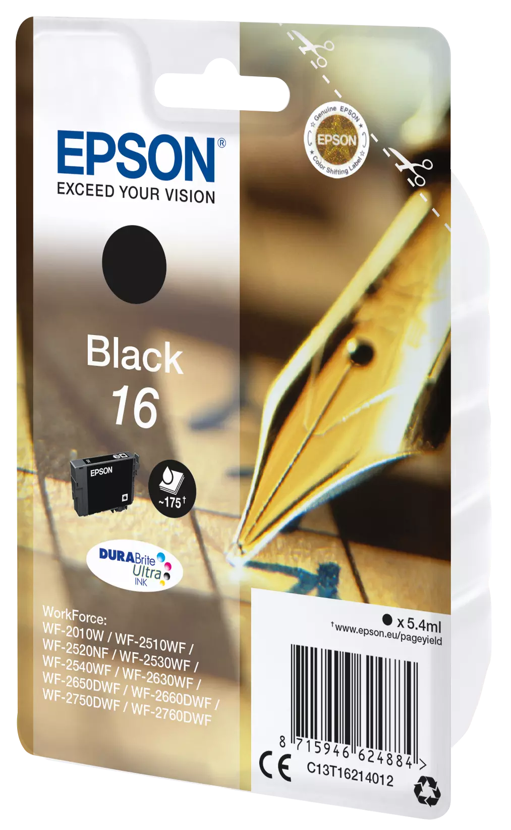 TINTEIRO EPSON WF2010/2510/2520/2530/2540 PRETO 16 0