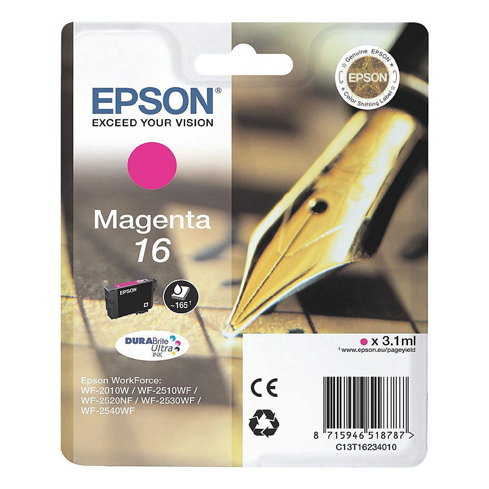 TINTEIRO EPSON WF2010/2510/2520/2530/2540 MAGENTA 16