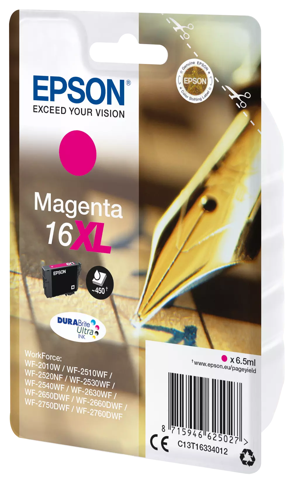 TINTEIRO EPSON WF2010/2510/2520/2530/2540 MAGENTA 16XL 1
