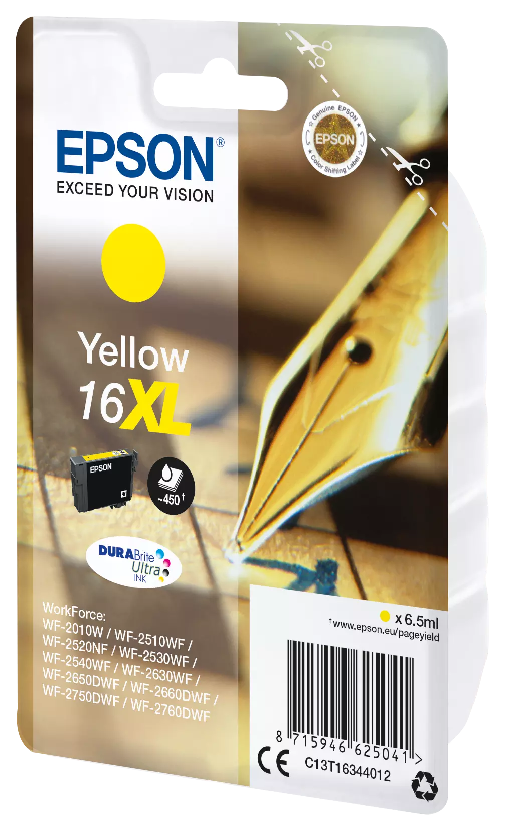 TINTEIRO EPSON WF2010/2510/2520/2530/2540 AMARELO 16XL 1