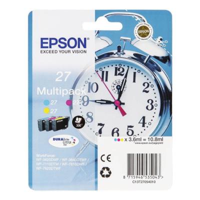 TINTEIRO EPSON WF-3620/3640/7110/7610/7620 0.35K PACK C/3 CORES 27