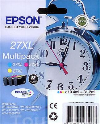 TINTEIRO EPSON WF3620/3640/7110/7610/7620 PACK C/3 CORES 27XL