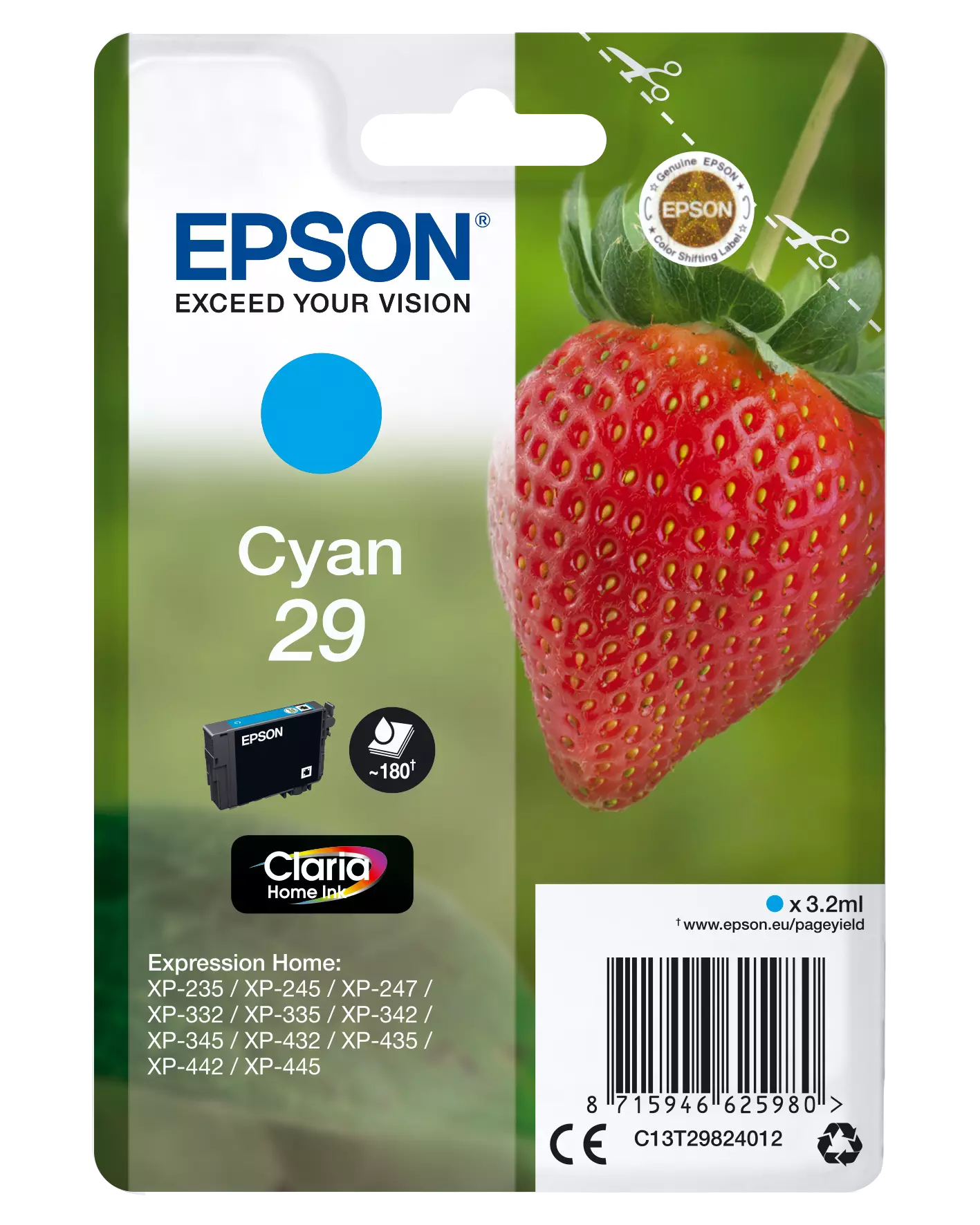 TINTEIRO EPSON EXPRESSION HOME XP-235/332/335/432/435 SIÃO 29