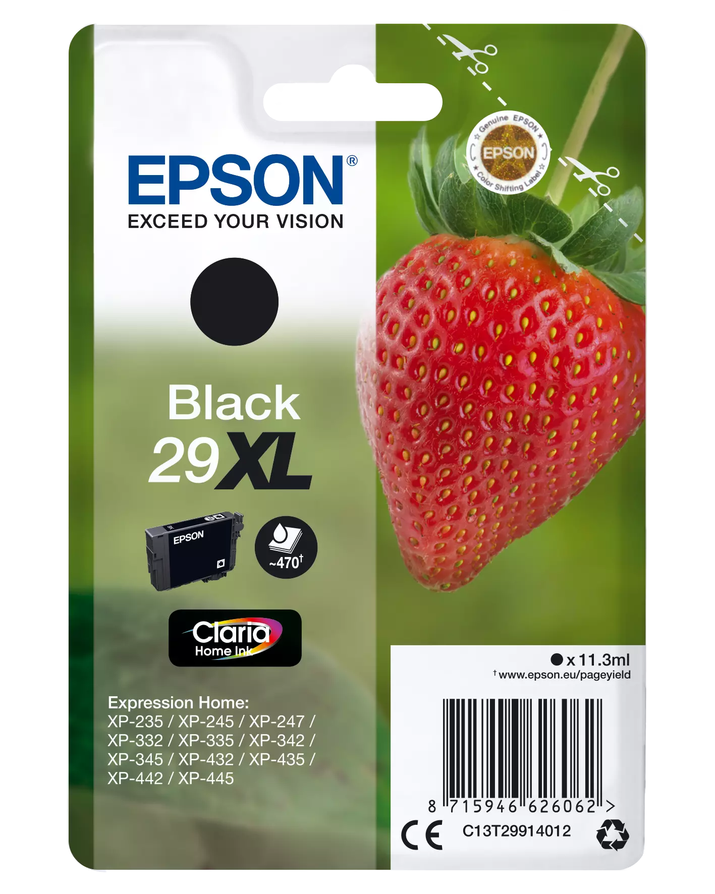 TINTEIRO EPSON EXPRESSION HOME XP-235/332/335/432/435 PRETO 29XL