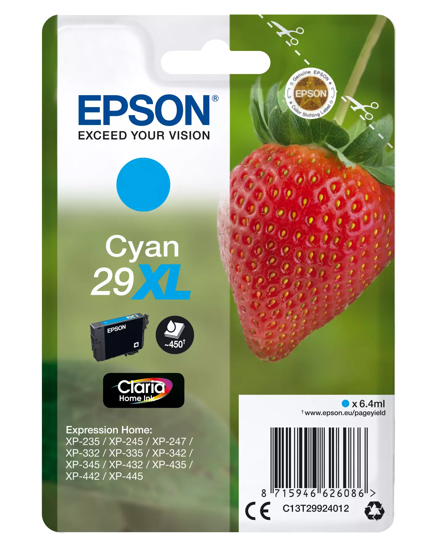TINTEIRO EPSON EXPRESSION HOME XP-235/332/335/432/435 SIÃO 29XL 0