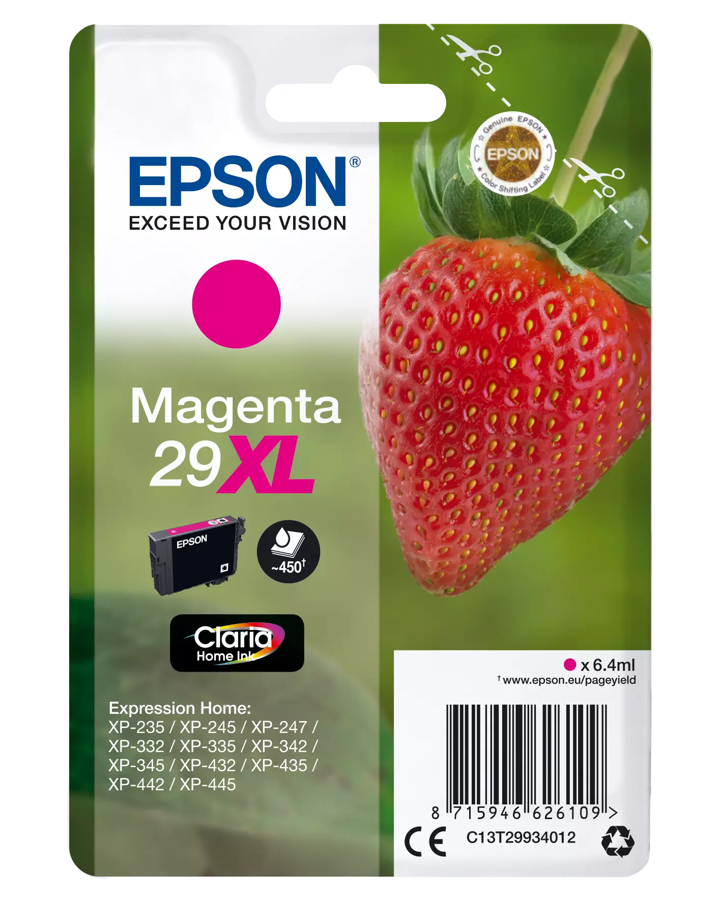 TINTEIRO EPSON EXPRESSION HOME XP-235/332/335/432/435 MAGENTA 29XL 0
