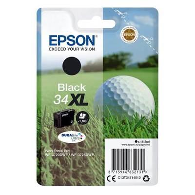 TINTEIRO EPSON WORKFORCE PRO WF3720DWF/WF3725DWF 16.3ML 1.1K PRETO 34XL