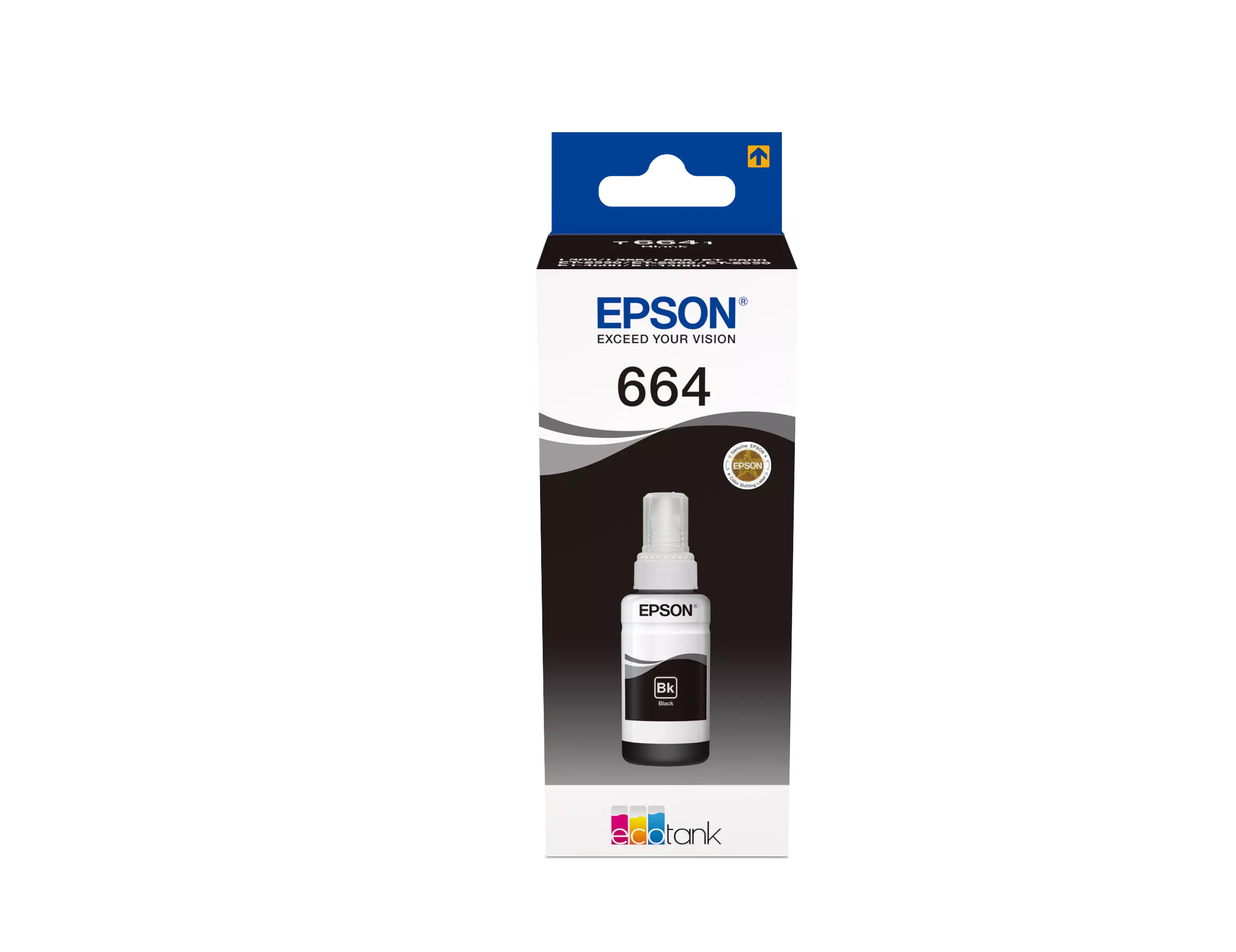 TINTEIRO EPSON ECOTANK ET2500/ET2550/ET4500/ET14000/L355/L555 70ML PRETO 664 0