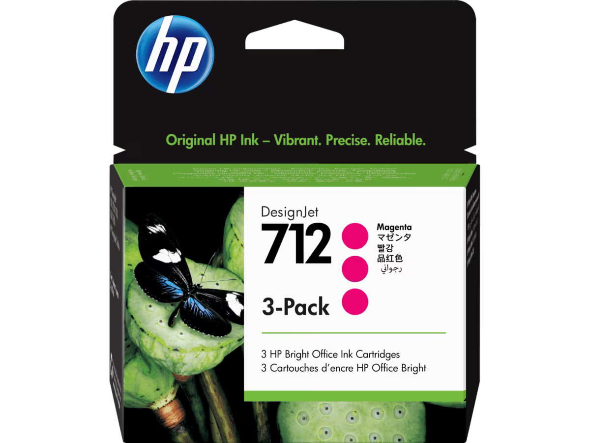 TINTEIRO HP DESIGNJET T200/T600 PACK C/3 MAGENTA 712 0