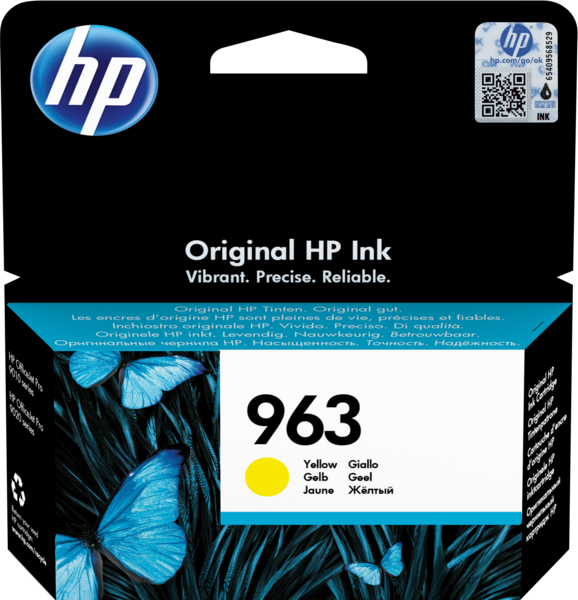 TINTEIRO HP OJ PRO 9010/9012/9013/9014/9015/9016/9018/9019/9020 0.7K 963 AMARELO