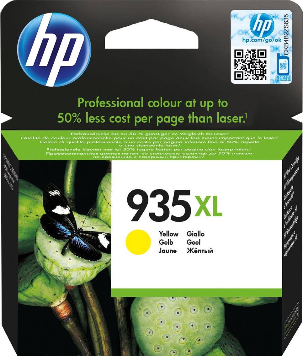 TINTEIRO HP OJ6812/6815/6230/6830/6835 935XL AMARELO