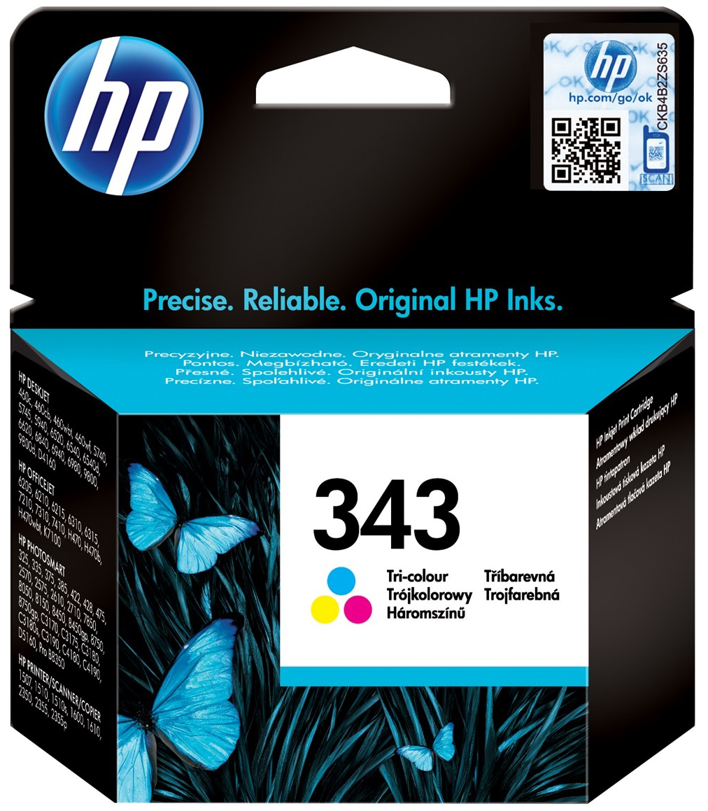 TINTEIRO HP DJ5740/6540/6840/7410 COR343 7ML 0