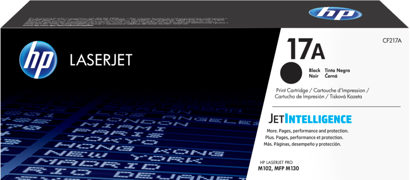 TONER HP LASERJET PRO M102/M102W 1.6K PRETO 17A