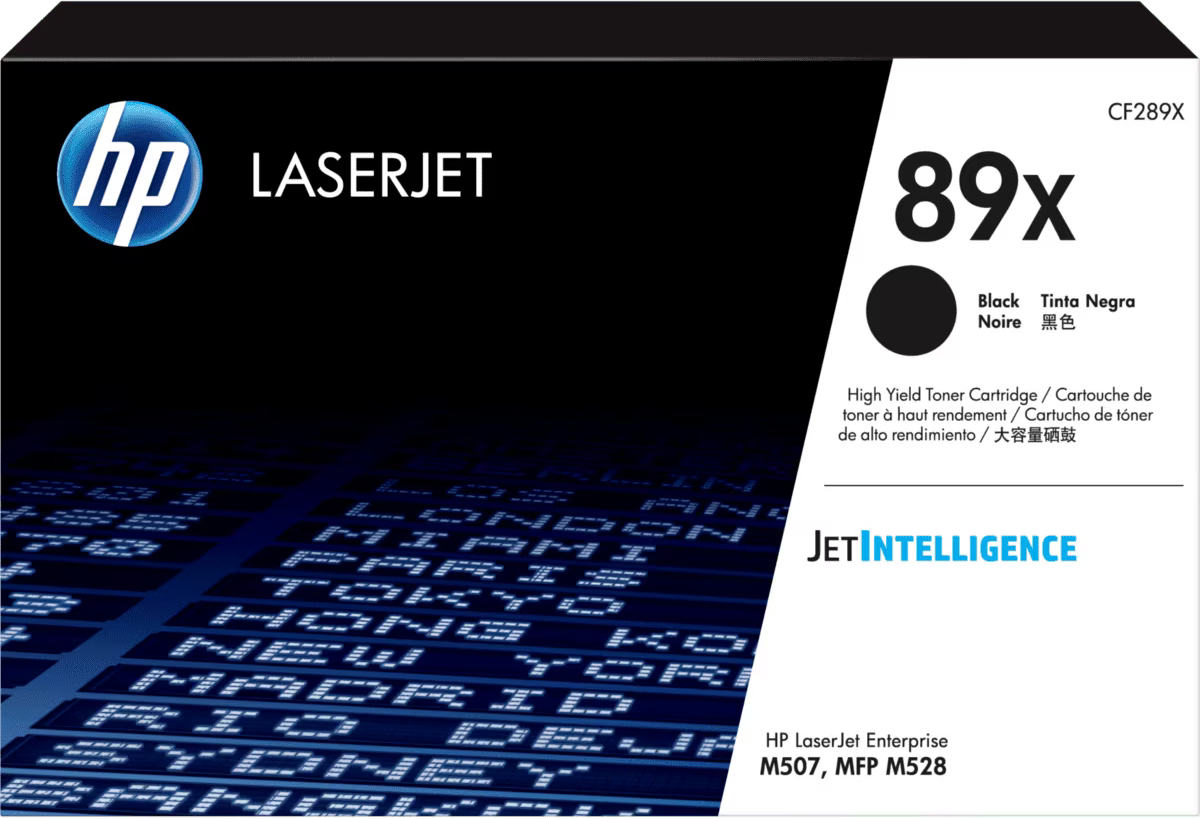 TONER HP HP LJ ENTERPRISE M507/M528 10.0K PRETO CF289X