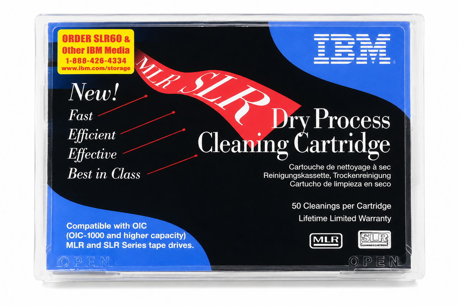 CARTUCHO DE LIMPEZA IBM MLR/SLR 50CICLOS QIC-1000 COMPATIBLE 0