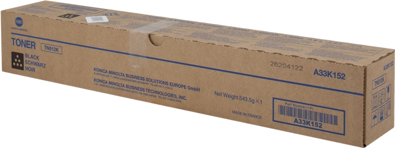 TONER KONICA MINOLTA BIZHUB C454/554 PRETO A33K152 0