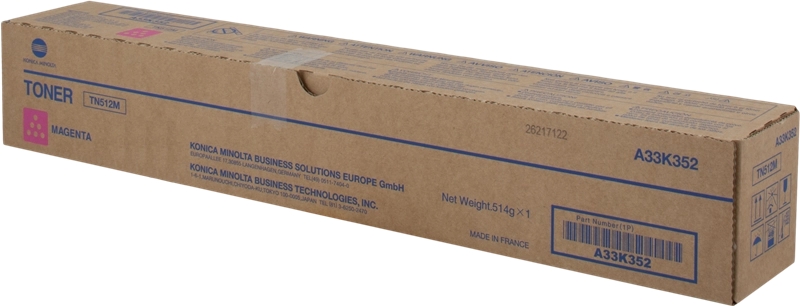 TONER KONICA MINOLTA BIZHUB C454/554 MAGENTA A33K352