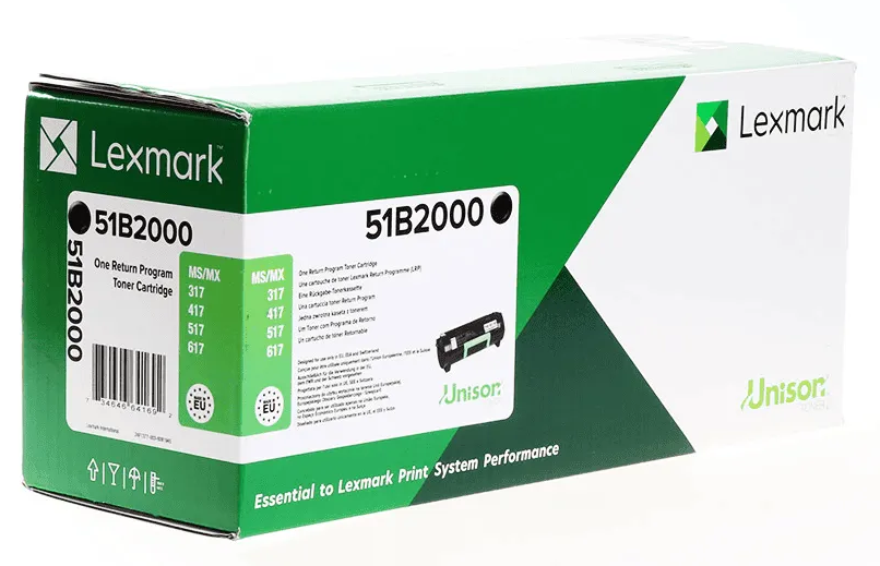 TONER LEXMARK MS617DN/MS417DN/MX317DN/MX617DE/MS517DN/MX517DE/MX317DN PRETO