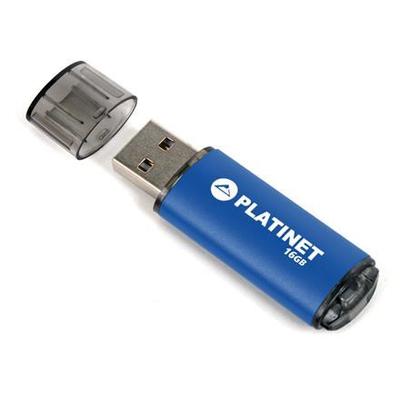 PEN DRIVE USB 2.0 16GB OMEGA PLATINET X-DEPO AZUL PMFE16BL 42173