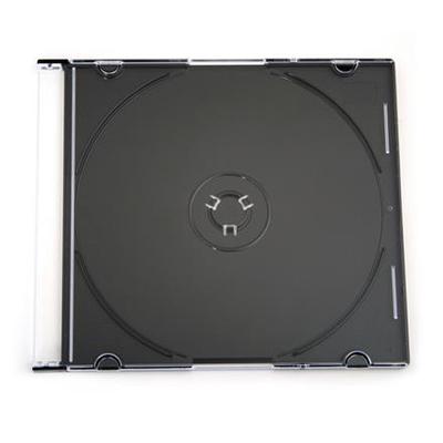 CAIXA CD/DVD SLIM PRETA/CRISTAL OMEGA SLCZPL 44843